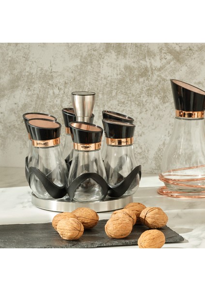 Alpha 7 Parça Baharat Takımı Rosegold