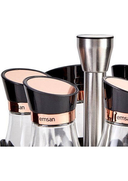 Alpha 7 Parça Baharat Takımı Rosegold modelleri