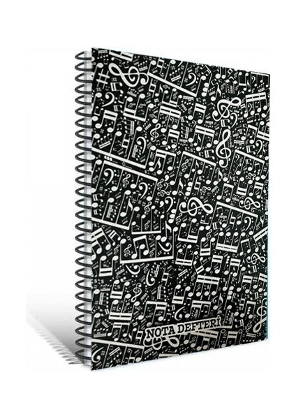 Spiralli Sert Kapak 80 Yaprak A4 Nota Defteri Model 2