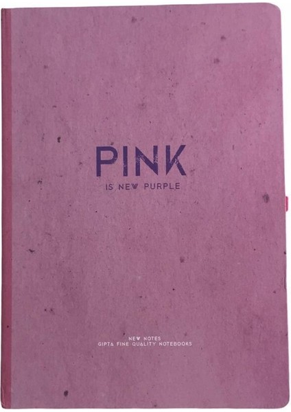 New Notes Pink Is New Purple Ciltli Sert Kapak 120 Yaprak 17X24 Çizgili Defter
