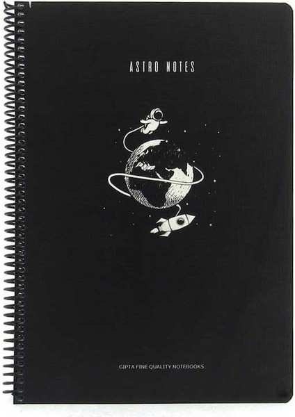 Astro Notes Dünya Spiralli Karton Kapak 100 Yaprak A4 Çizgili Defter