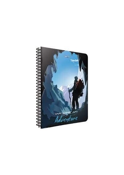 Adventure Spiralli Dağcı Karton Kapak 80 Yaprak A4 Kareli Defter