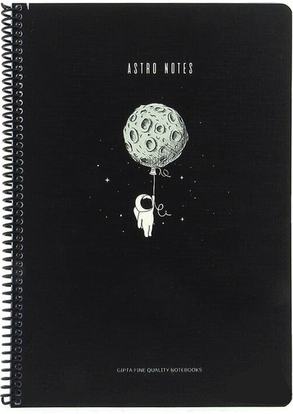Astro Notes Balon 1 Spiralli Karton Kapak 80 Yaprak A4 Çizgili Defter