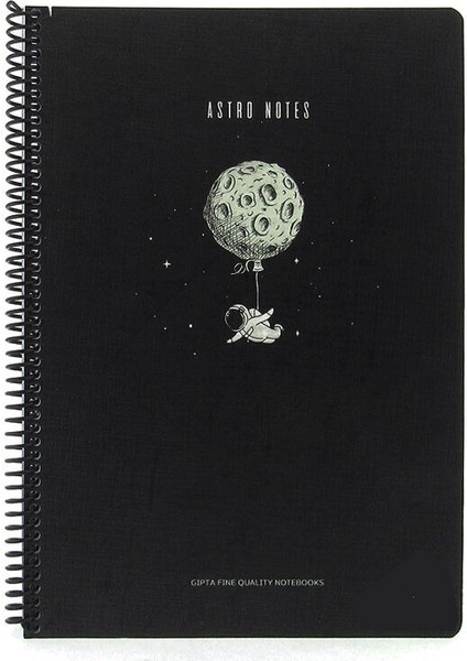 Astro Notes Balon 2 Spiralli Karton Kapak 100 Yaprak A4 Çizgili Defter