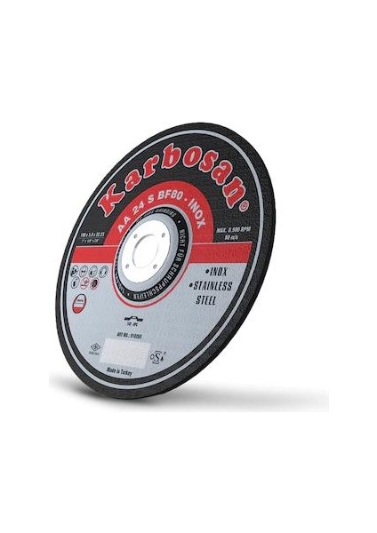 180X1.9X22.23 Inox Kesme Taşı 10 Adet