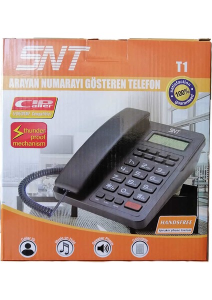 Snt T1 Arayan Numarayı Gösteren Masaüstü Telefon