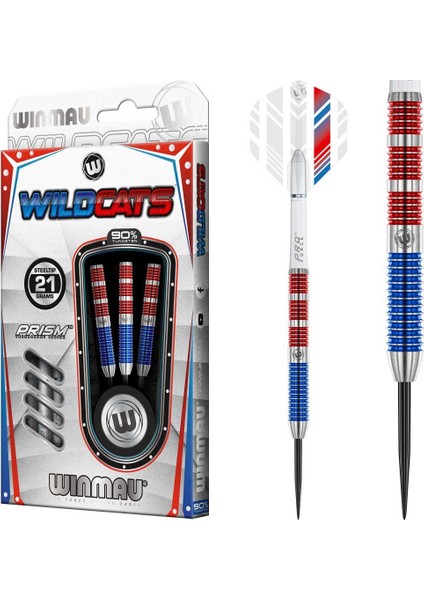 Wildcats %90 Tungsten 21GR Çelik Uçlu Dart Oku