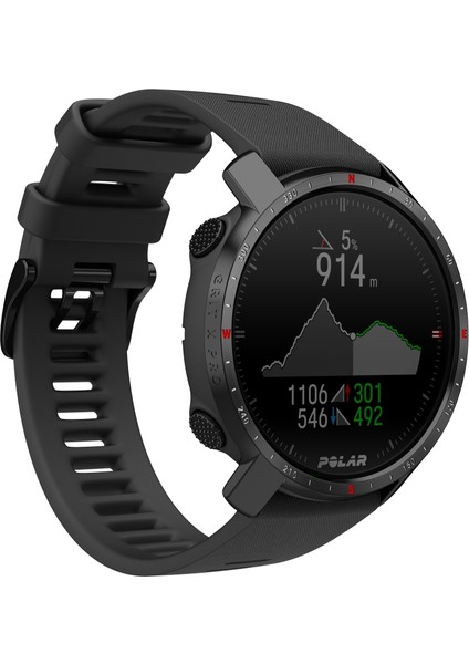 Grit x Pro Gps'li Üst Düzey Açık Hava Çoklu Spor Saati Blk M/l