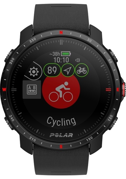 Grit x Pro Gps'li Üst Düzey Açık Hava Çoklu Spor Saati Blk M/l