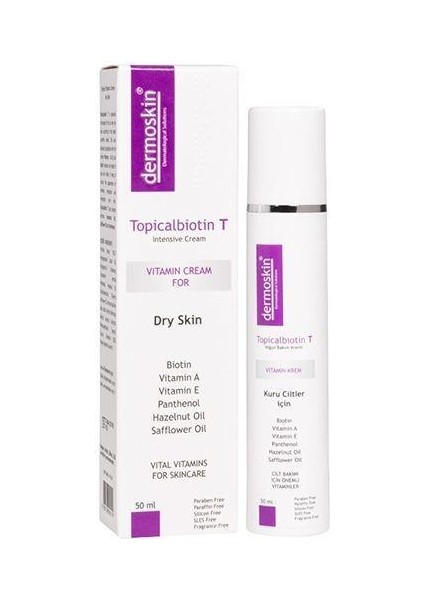 Topicalbiotin T Kuru Ciltler Için Bakım Kremi 50 Ml