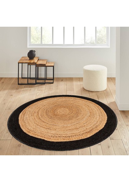 Dijital Baskı Yıkanabilir Kaymaz Taban Yuvarlak Halı Rvg7031140
