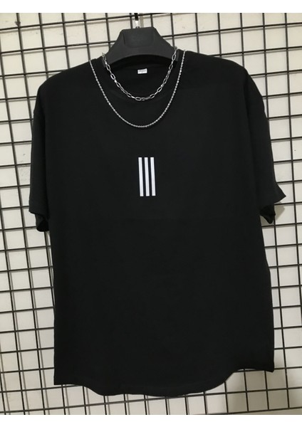 Impavido Oversize Tşirt 3 Çizgi