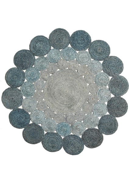 Dijital Baskı Yıkanabilir Kaymaz Taban Yuvarlak Halı Rvg7020100