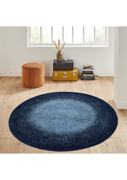 Dijital Baskı Yıkanabilir Kaymaz Taban Yuvarlak Halı Rvg7053140