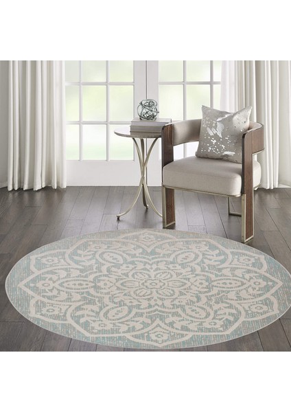 Dijital Baskı Yıkanabilir Kaymaz Taban Yuvarlak Halı Rvg7050100