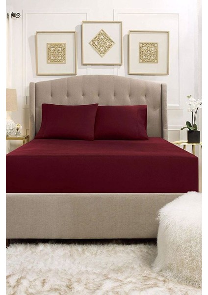 Çift Kişilik Lastikli Çarşaf Seti Pamuklu