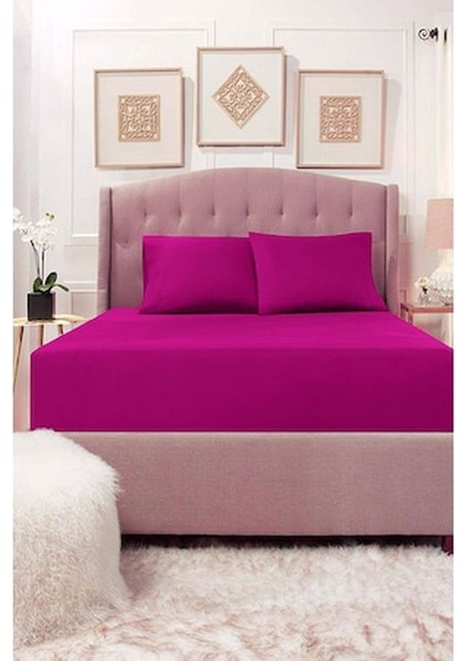 Çift Kişilik Lastikli Çarşaf Seti Pamuklu