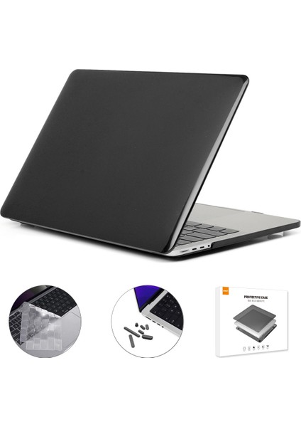 MacBook A2442 Için Abd Versiyonu 3'ü 1 Arada Kristal Laptop Kapağı Seti Siyah (Yurt Dışından)