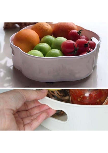 Yuvarlak Tepsi Formlu Mekanizmalı 360 Derece Dönebilen Servis ve Sunum Organizer Tablası fırsatları