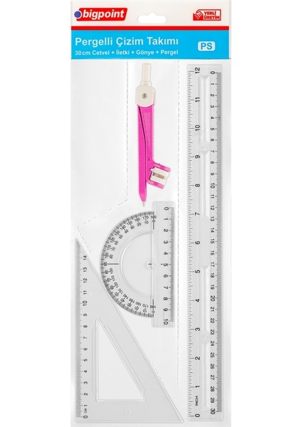 Pergelli Çizim Seti 30 cm 20'li Kutu