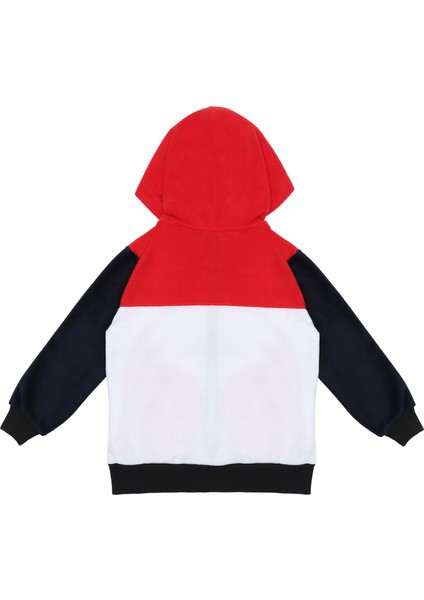 Best Tam Boy Fermuarlı, Kapüşonlu, Cepli Çocuk Polar Sweatshirt 1-8 Yaş Kırmızı, Lacivert, Beyaz fiyatları