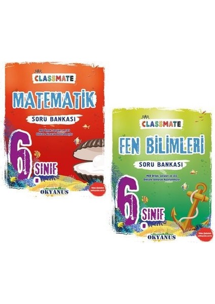 6. Sınıf Matematik Fen Bilimleri Classmate Soru Bankası Seti Yeni 2022