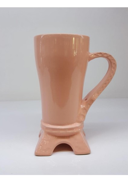 Renkli Mug Eyfel Kulesi Pembe