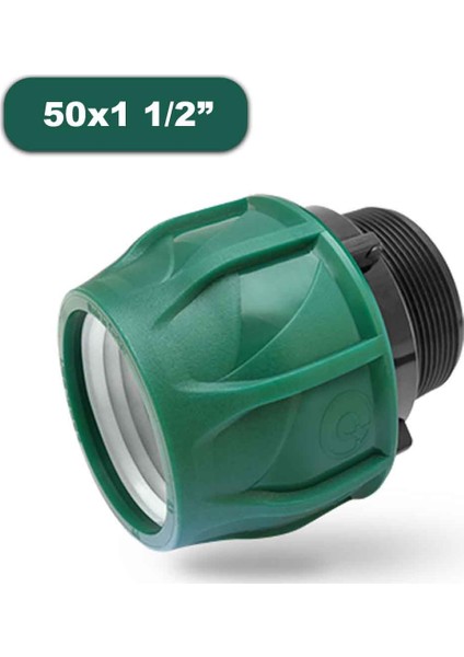 Kablin Erkek Adaptör 50X1 1/2" Sulama Borusu Bağlantı Malzemesi