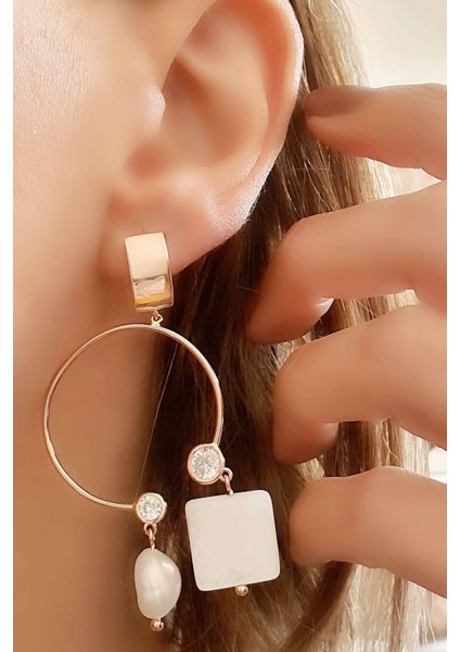 Italyan Kuş Figürlü Inci Detaylı 925AYAR Gümüş Üzerine Altın Kaplama Y Kolye