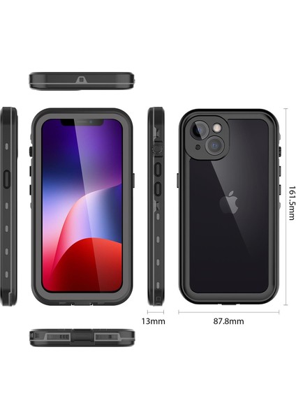 Apple iPhone 13 Su Geçirmez Kılıf