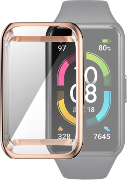 puluz Huawei Band 6 / 6 Pro / Honor Band 6 Için Tpu Kılıf Rose Gold (Yurt Dışından)
