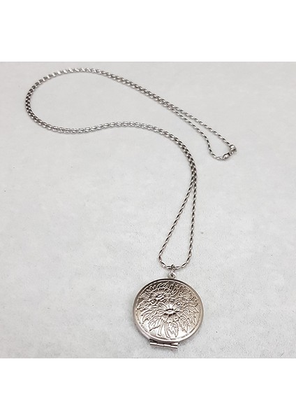 TS001433 Resimlik Madalyon Çelik Kadın Kolye 70 cm fırsatları