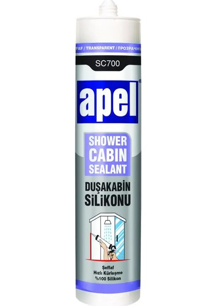 Duşakabin Silikonu Şeffaf SC700 280 ml