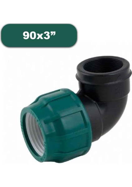 Kablin Dişi Dirsek 90X3" Sulama Borusu Bağlantı Malzemeleri
