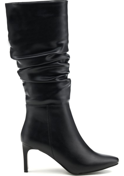 21K-276 1pr Siyah Kadın Topuklu Çizme fiyatları