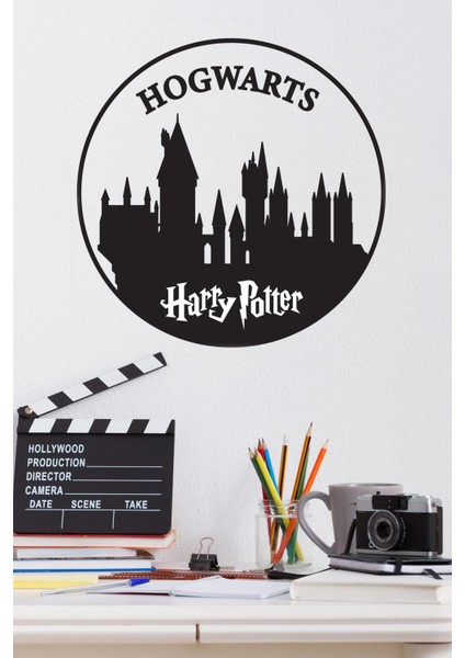 Duvar Sticker Harry Potter Hogwarts Bina Lisanslı Tasarım 30X30CM