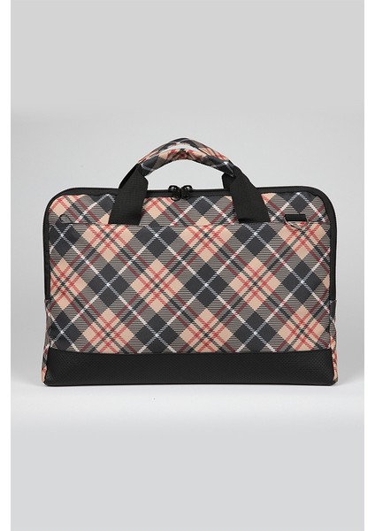 13'' - 13.3'' Taban Korumalı Omuz Askılı Desenli Macbook Çantası - Ares Kahverengi indirimleri