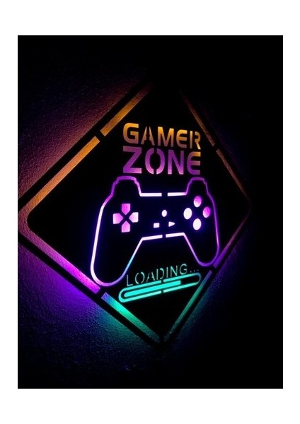 Gamer Zone LED Işıklı Tablo