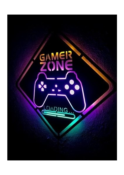 Gamer Zone LED Işıklı Tablo