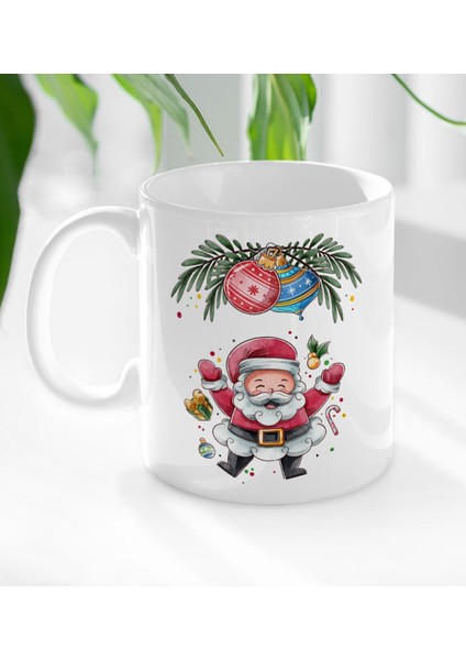 Gift Noel Baba Tasarımlı Beyaz Kupa Bardak-7