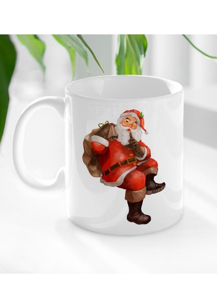 Gift Noel Baba Tasarımlı Beyaz Kupa Bardak-3