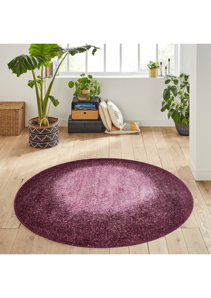 Dijital Baskı Yıkanabilir Kaymaz Taban Yuvarlak Halı Rvg7045160