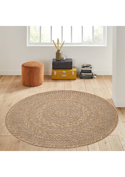 Dijital Baskı Yıkanabilir Kaymaz Taban Yuvarlak Halı Rvg7054160