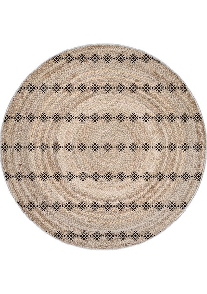 Dijital Baskı Yıkanabilir Kaymaz Taban Yuvarlak Halı Rvg7069-Sd354-160