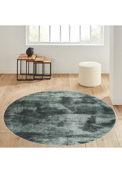 Dijital Baskı Yıkanabilir Kaymaz Taban Yuvarlak Halı Rvg7091160