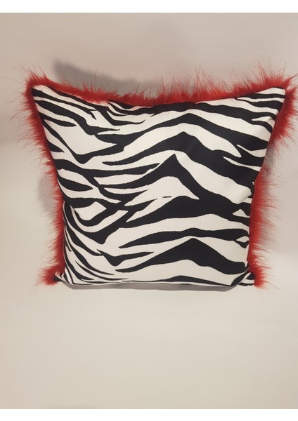 Özel Tasarım Zebra Desenli Kırlent Kılıfı