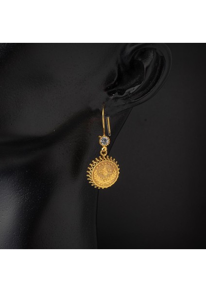 Tuğralı Altın Sarkaç Küpe fiyatları