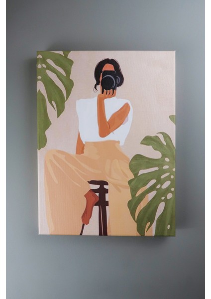 Dekoratif Duvar Kanvas Tablo Şase Germeli Tablo