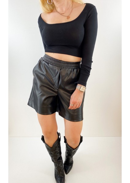 Siyah Kaşkorse Crop Body fiyatları