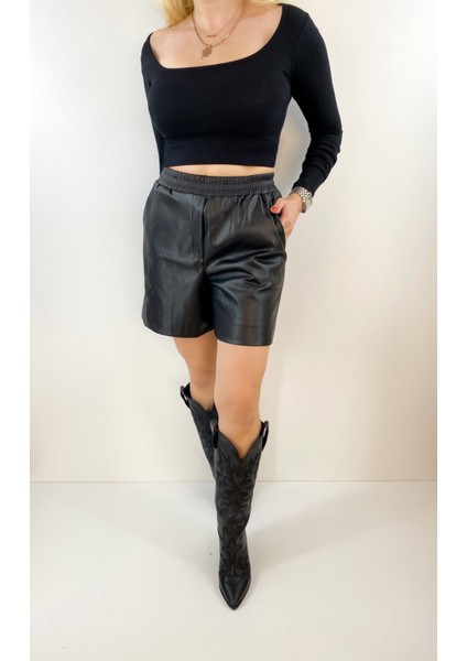 Siyah Kaşkorse Crop Body modelleri